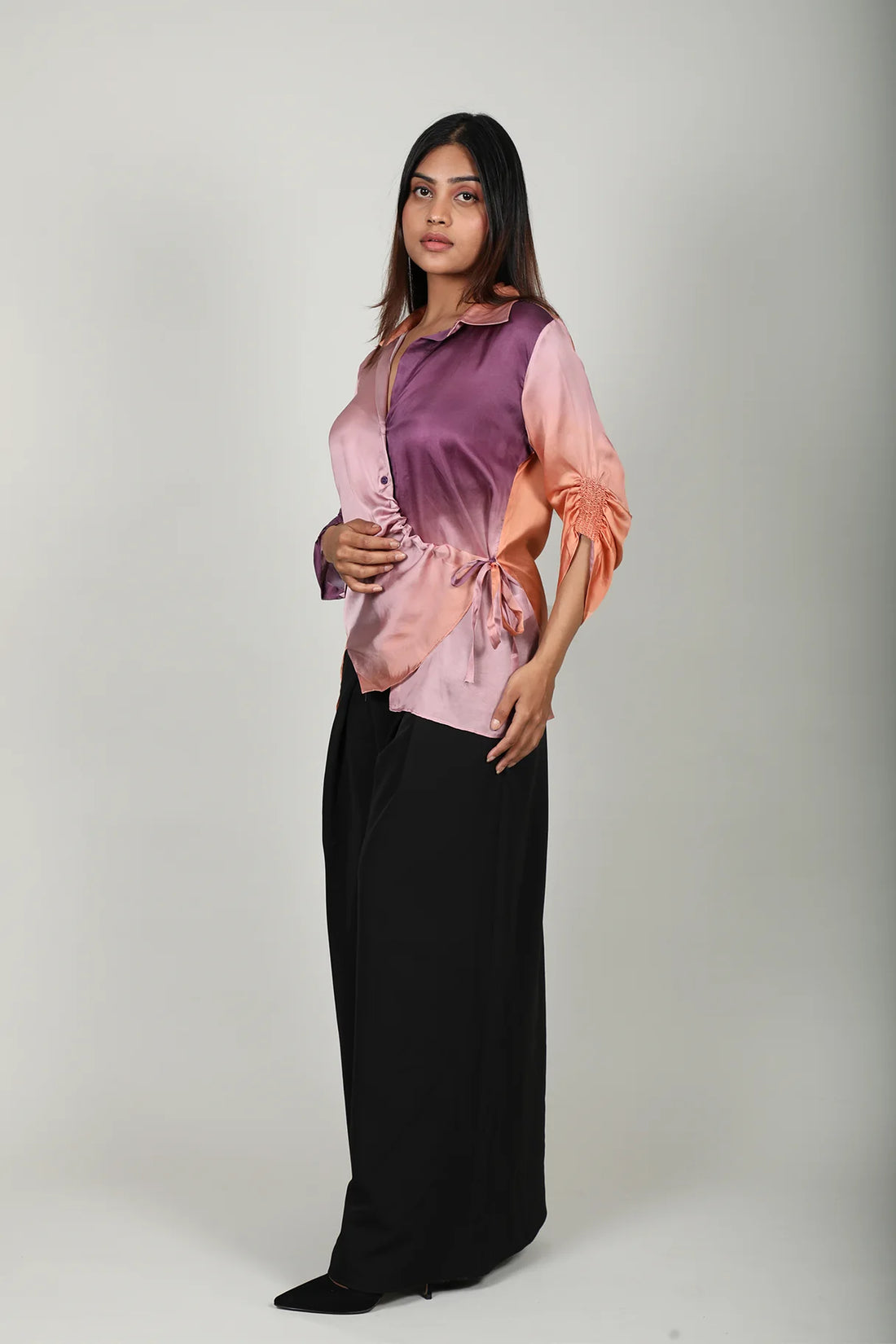 Ombre Satin Shirt