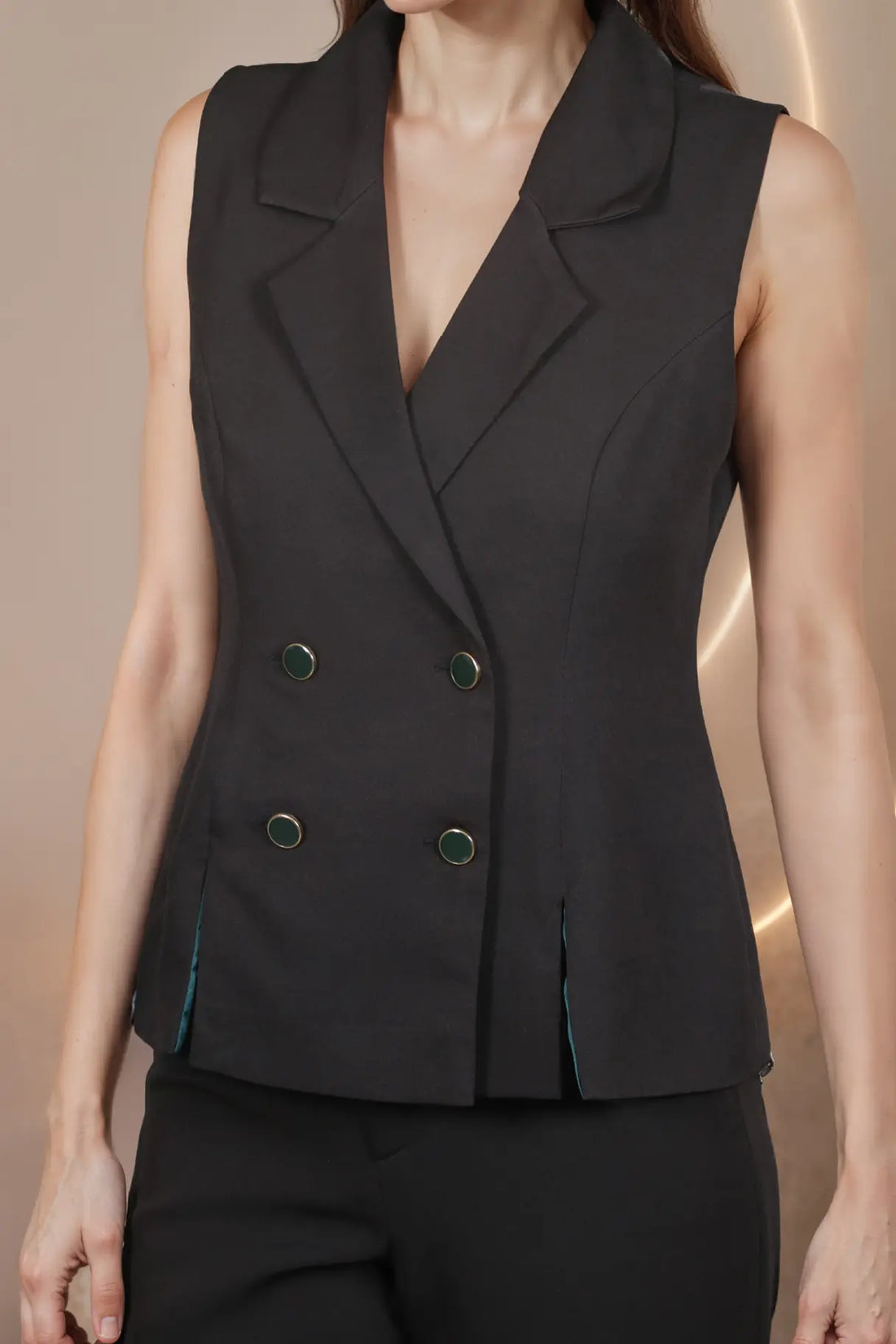 Collared Waist Coat