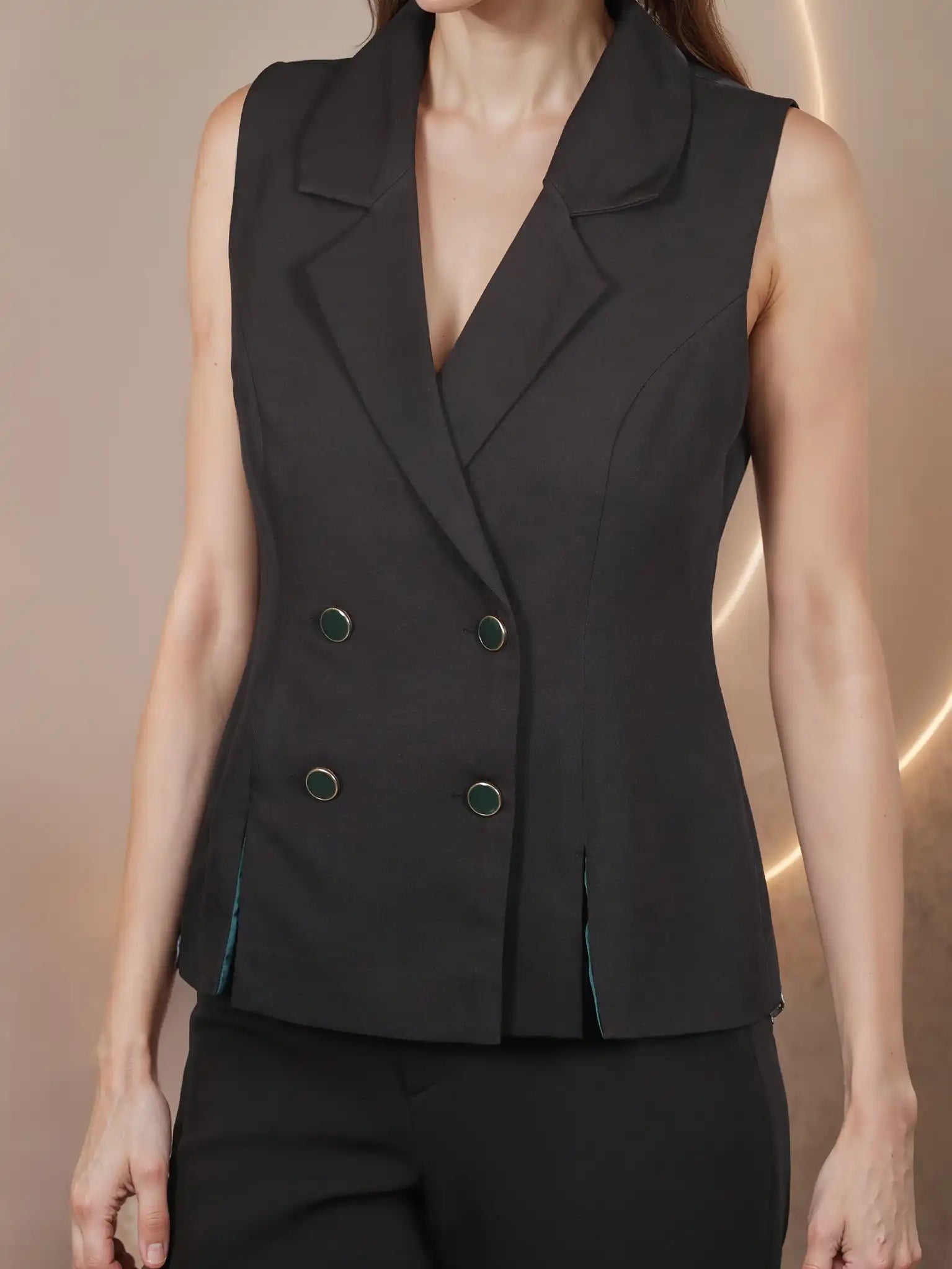 Collared Waist Coat