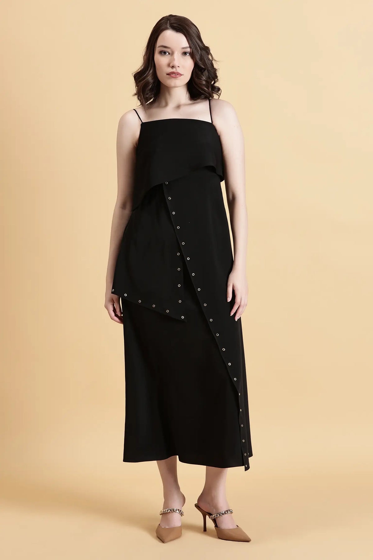 Eyelet Noir Dress