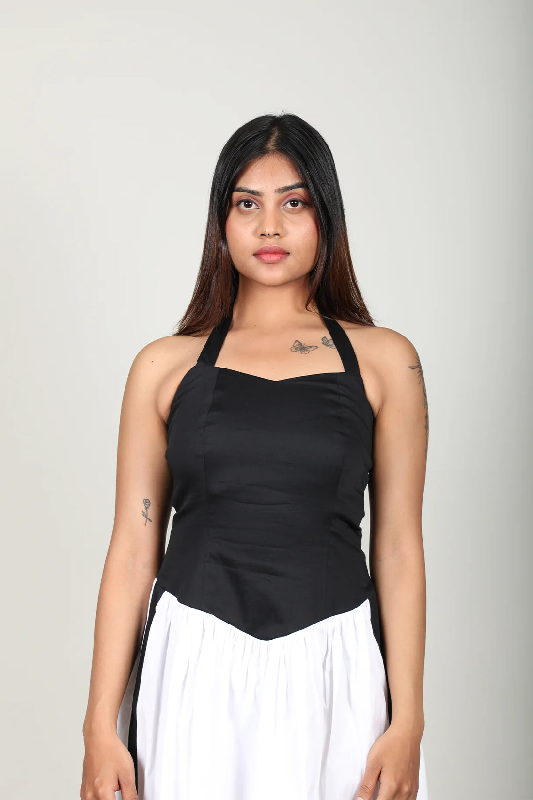Monochrome Midi Dress