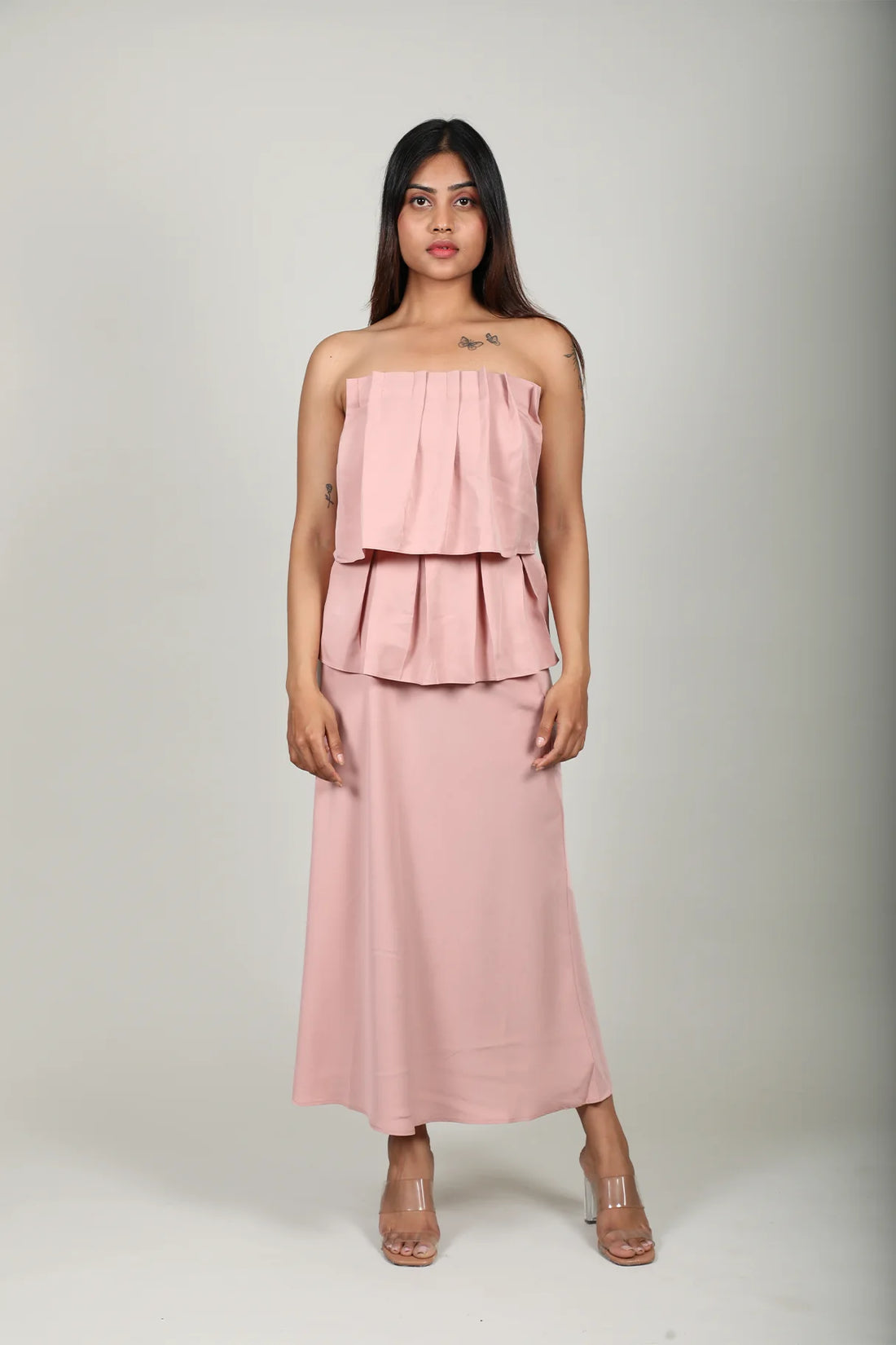 Blush Fluted Tube