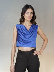 Cobalt Drape Top