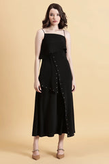 Eyelet Noir Dress