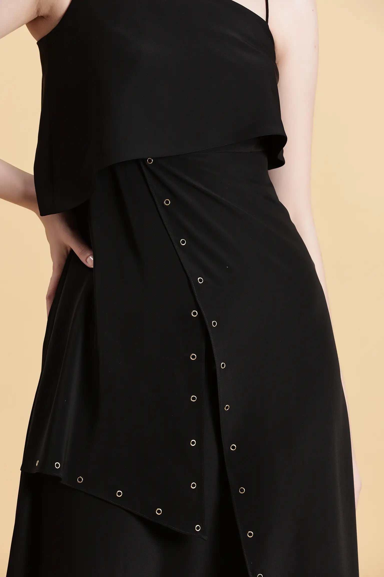 Eyelet Noir Dress