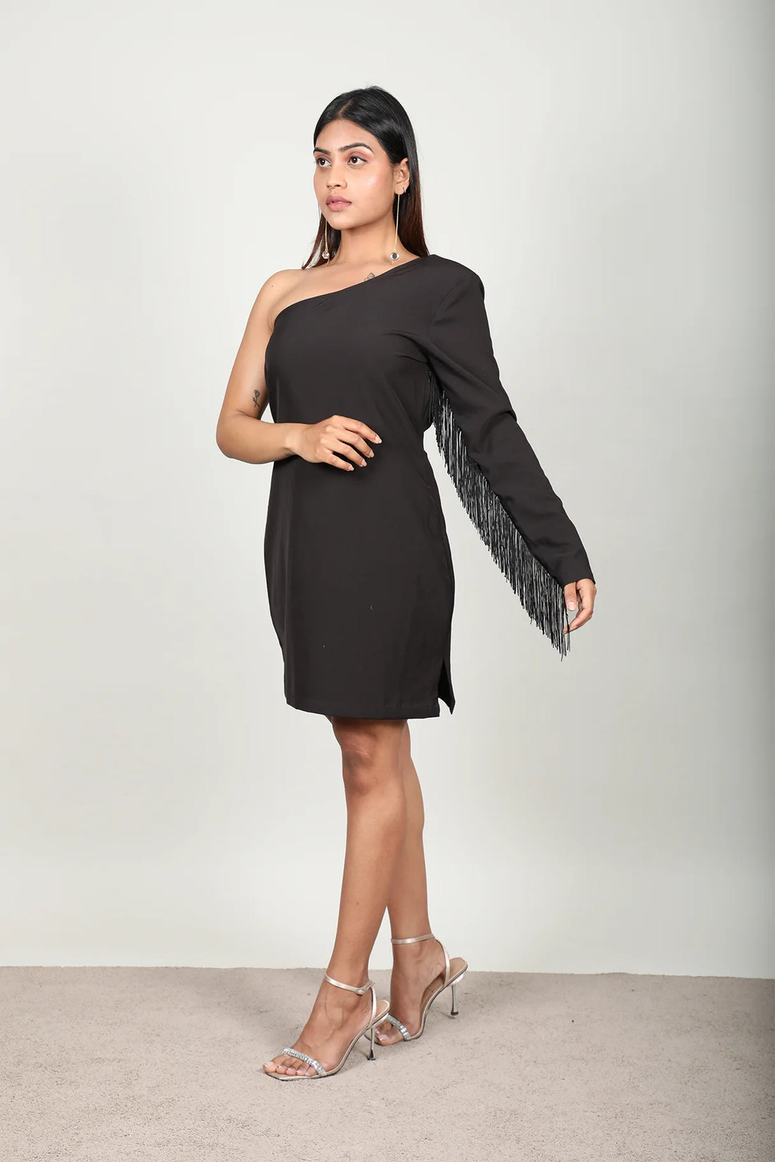 Black Fringe Dress