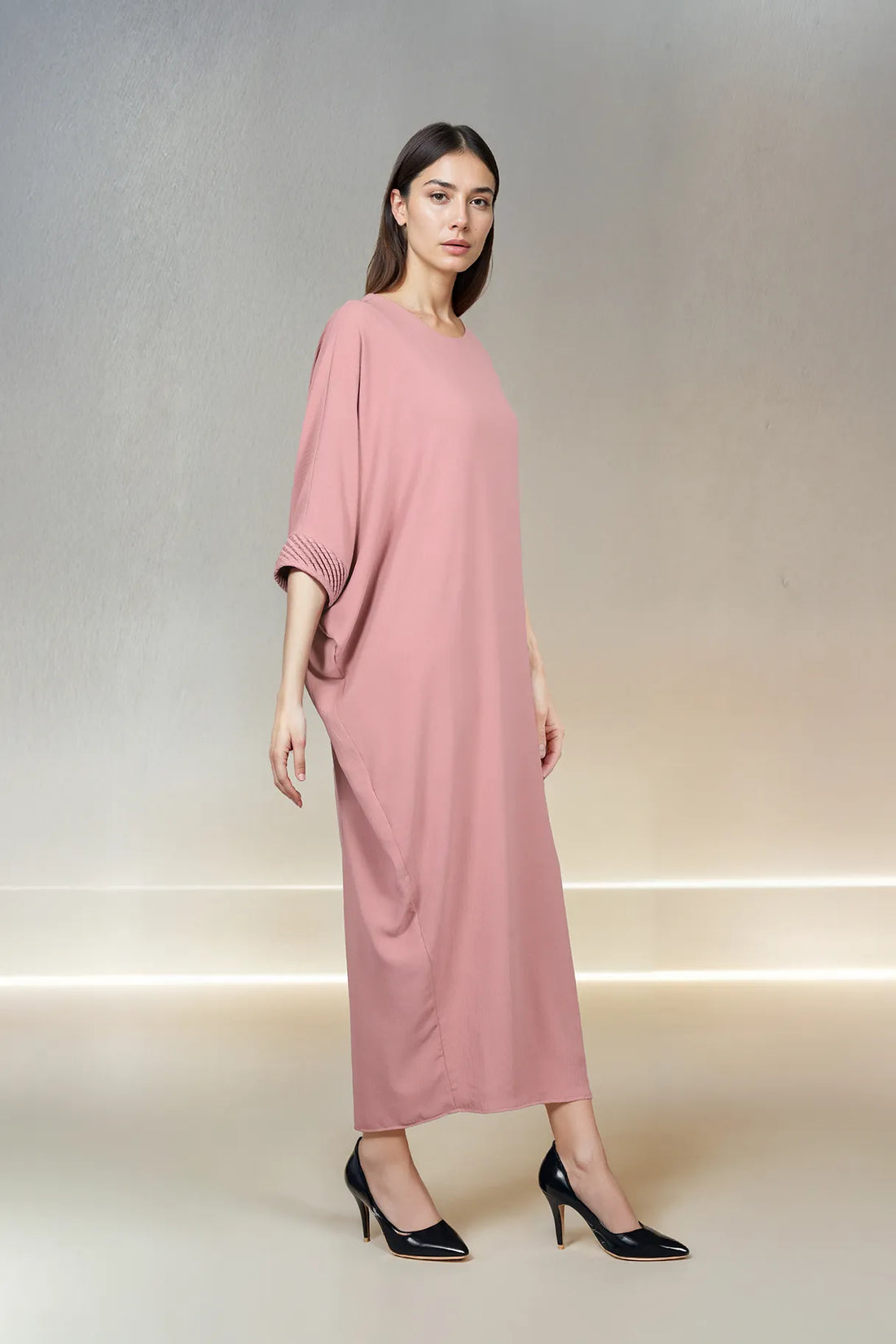 Old Rose Drape Dress