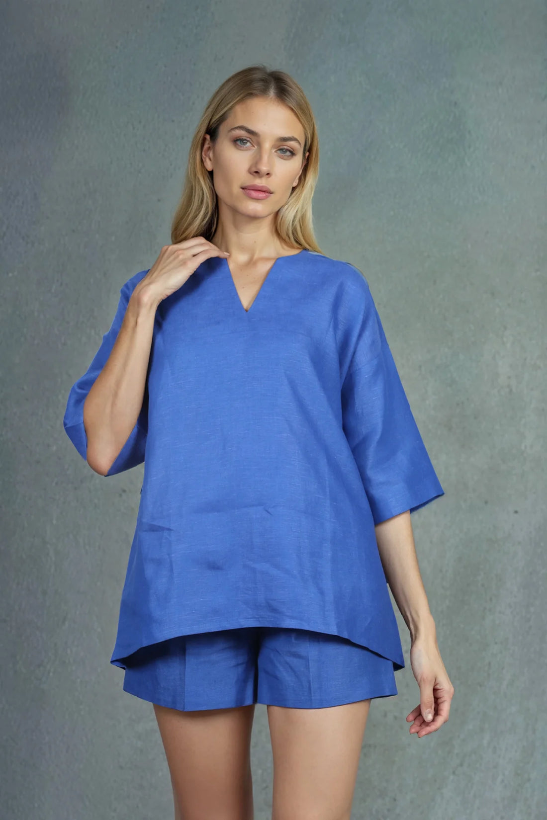 Azure Linen Shirt