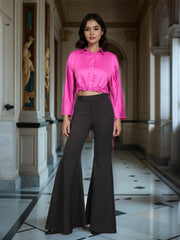 Fuchsia Cropped Shirt