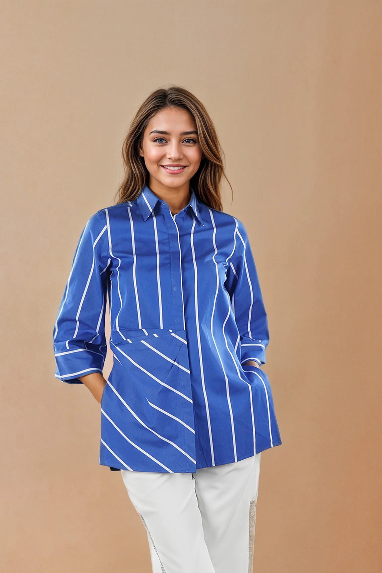 Blue Striped Shirt