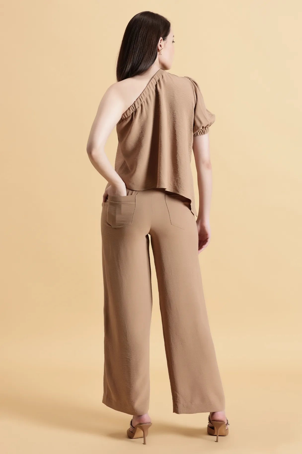 Caramel Latte Top Day Wear For Woman