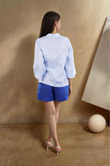 Ocean Mist Linen Shirt Day Wear