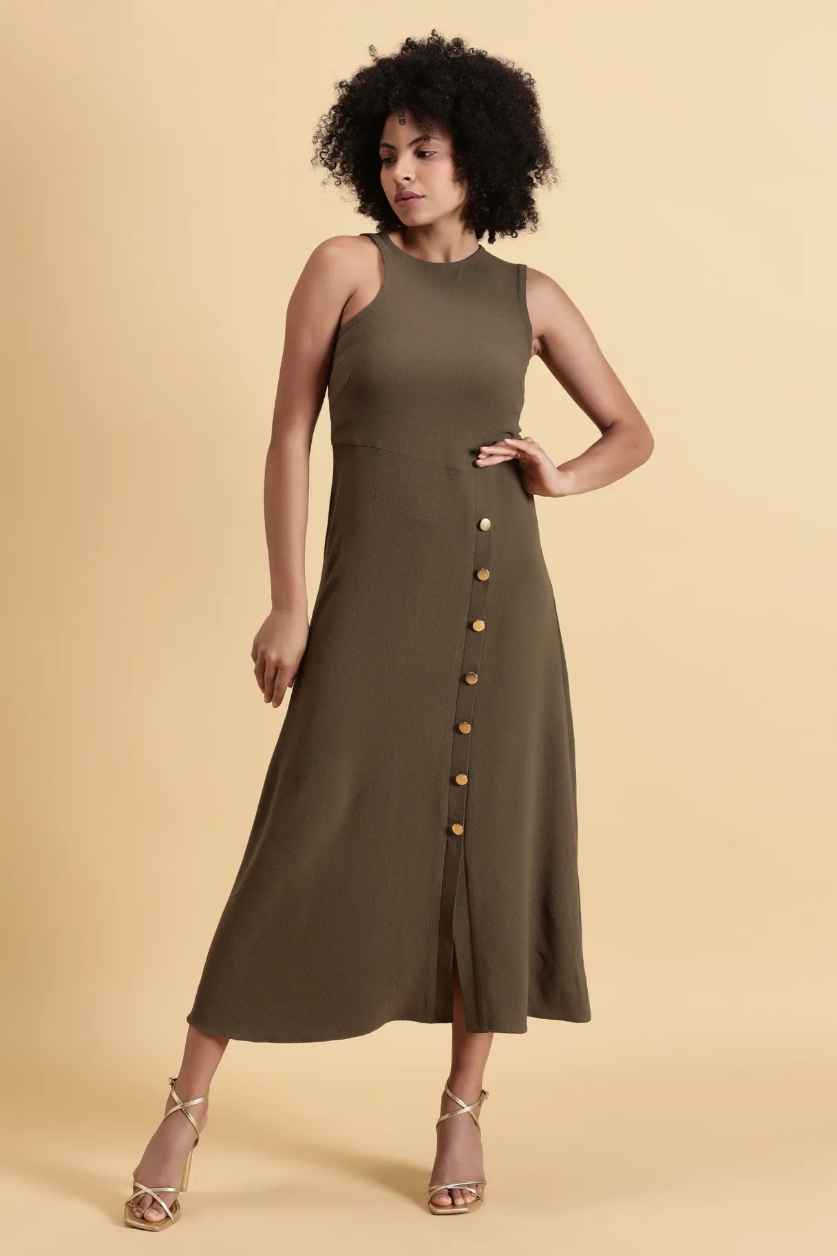 Olive Enchantment Dress Western Looks