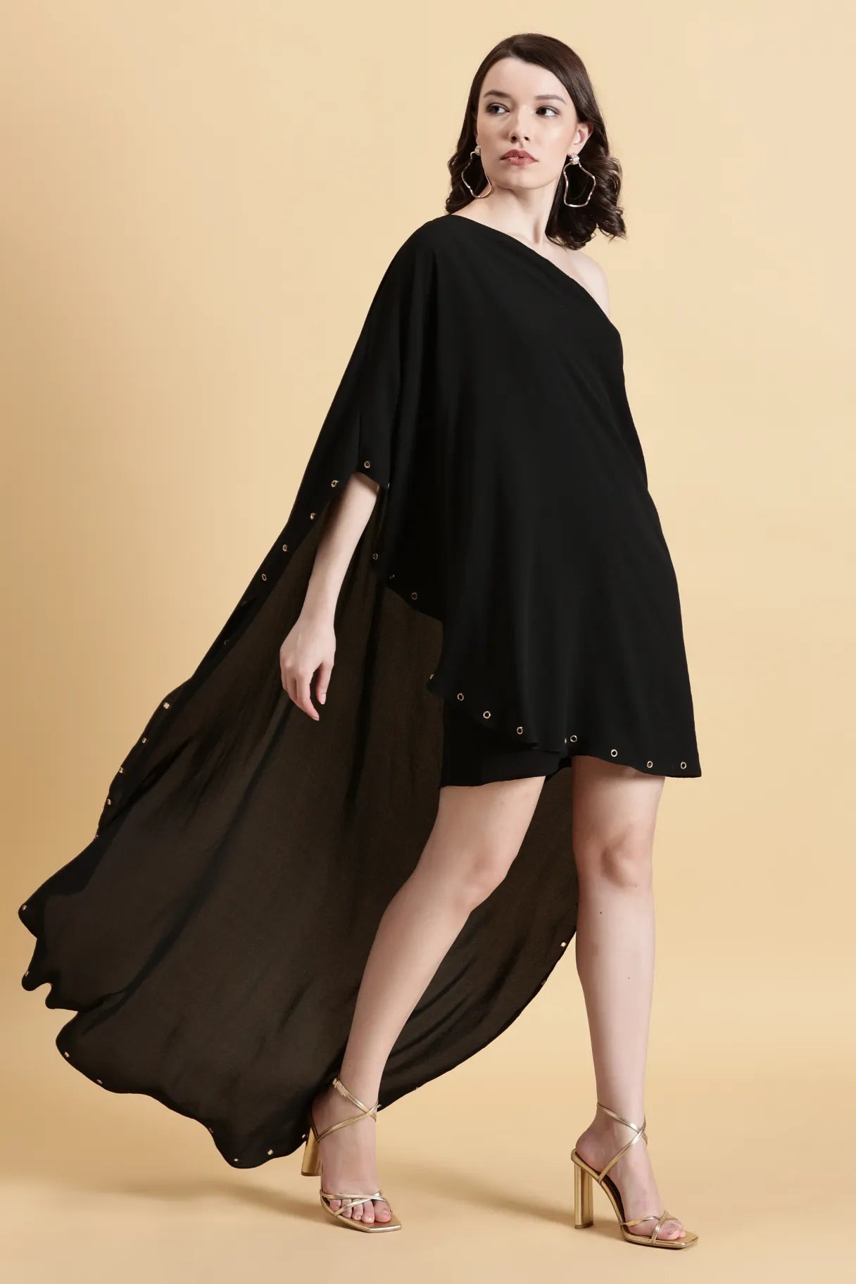 Raven Asymmetry Dress Western looks