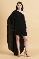 Raven Asymmetry Dress Western looks