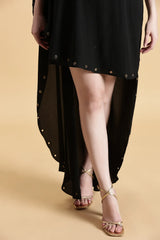 Raven Asymmetry Dress Western looks